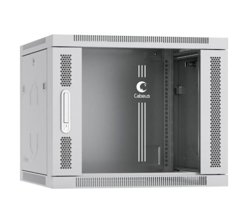 Телекоммуникационный настенный шкаф Cabeus 19" 9U цвет серый SH-05F-9U60/60