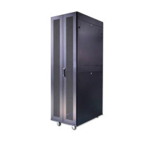 Серверный телекоммуникационный напольный шкаф Cabeus 19" 47U цвет черный ND-SC-47U80/120-BK