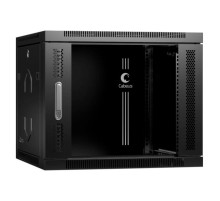 Телекоммуникационный настенный шкаф Cabeus 19" 9U цвет черный SH-05F-9U60/35-BK