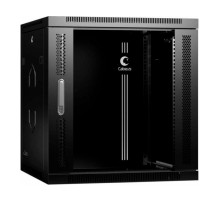 Телекоммуникационный настенный разобранный шкаф Cabeus 19" 12U цвет черный SH-05F-12U60/60-R-BK