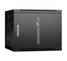 Телекоммуникационный настенный шкаф Cabeus 19" 9U цвет черный SH-05F-9U60/60m-BK