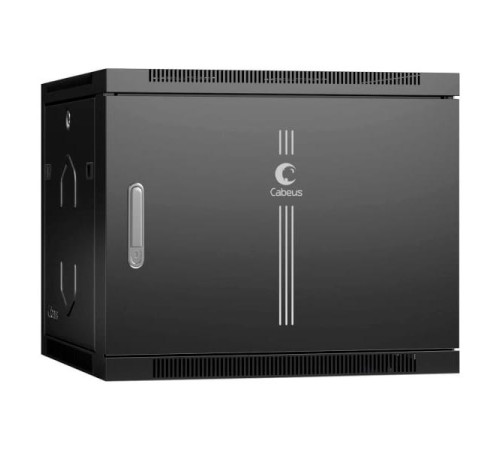 Телекоммуникационный настенный шкаф Cabeus 19" 9U цвет черный SH-05F-9U60/60m-BK