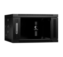 Телекоммуникационный настенный шкаф Cabeus 19" 6U цвет черный SH-05F-6U60/45-BK