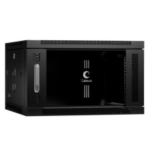 Телекоммуникационный настенный шкаф Cabeus 19" 6U цвет черный SH-05F-6U60/45-BK