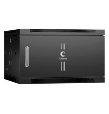 Телекоммуникационный настенный шкаф Cabeus 19" 6U цвет черный SH-05F-6U60/45m-BK