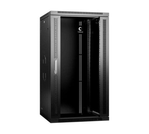 Телекоммуникационный настенный разобранный шкаф Cabeus 19" 22U цвет черный SH-05F-22U60/60-R-BK