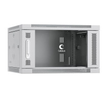 Телекоммуникационный настенный шкаф Cabeus 19" 6U цвет серый SH-05F-6U60/45
