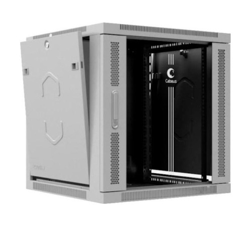 Телекоммуникационный настенный разобранный шкаф Cabeus 19" 18U цвет черный SH-05F-18U60/45m-R-BK