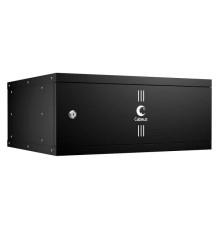 Телекоммуникационный настенный шкаф Cabeus 19" 4U, серия LIGHT разборный, цвет черный WSC-05D-4U55/45m-BK