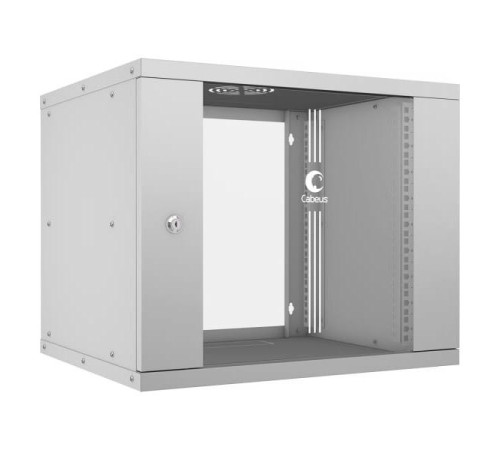 Телекоммуникационный настенный шкаф Cabeus 19" 9U, серия LIGHT разборный, цвет серый WSC-05D-9U55/45