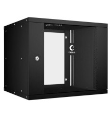Телекоммуникационный настенный щкаф Cabeus 19" 9U, серия LIGHT разборный, цвет черный WSC-05D-9U55/45-BK
