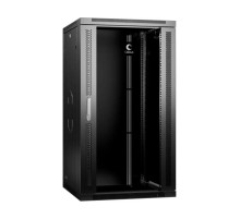 Телекоммуникационный настенный разобранный шкаф Cabeus 19" 22U цвет черный SH-05F-22U60/45-R-BK