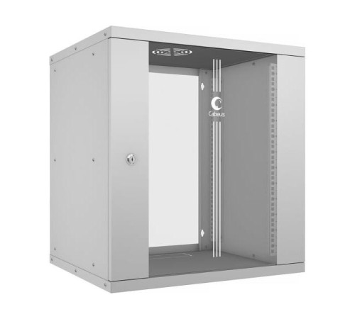 Телекоммуникационный настенный шкаф Cabeus 19" 12U, серия LIGHT разборный, цвет серый WSC-05D-12U55/45