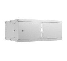 Телекоммуникационный настенный шкаф Cabeus 19" 4U, серия LIGHT разборный, цвет серый WSC-05D-4U55/45m