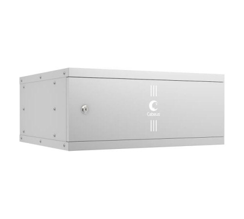 Телекоммуникационный настенный шкаф Cabeus 19" 4U, серия LIGHT разборный, цвет серый WSC-05D-4U55/45m