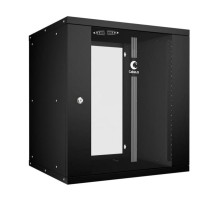 Телекоммуникационный настенный шкаф Cabeus 19" 12U, серия LIGHT разборный, цвет черный WSC-05D-12U55/45-BK