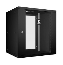 Телекоммуникационный настенный шкаф Cabeus 19" 12U, серия LIGHT разборный, цвет черный WSC-05D-12U55/45-BK