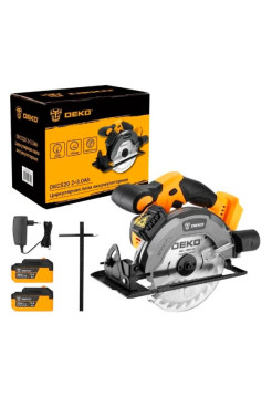 Аккумуляторная циркулярная пила DEKO (3638) DKCS20 20 В, 165 мм, 2х3.0 Ач 063-4024