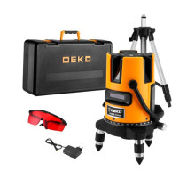 Лазерный самовыравнивающийся уровень DEKO в кейсе DKLL02RB PRO PREMIUM со штативом 1 м (2 линии, красный луч) DEKO (3638) 065-0102-2