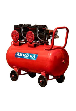 Компрессор Aurora PASSAT-100 BLACK тихий, безмасляный, 100 л, 500л/мин, 2,9 кВт 35010