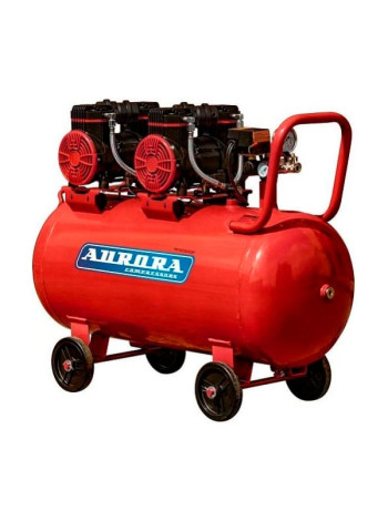 Компрессор Aurora PASSAT-100 BLACK тихий, безмасляный, 100 л, 500л/мин, 2,9 кВт 35010
