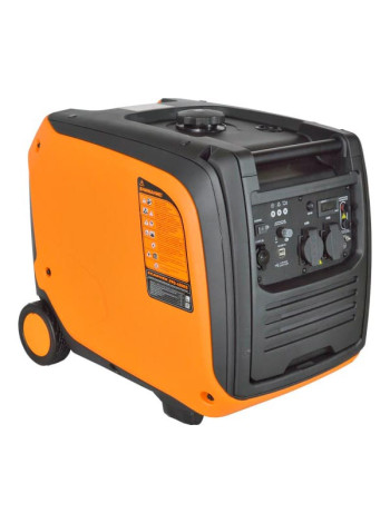 Инверторный генератор Carver ppg -4500is 3,5/4,0квт, 220/12в, 2 роз.,usb, дисплей,колеса 01.020.00037