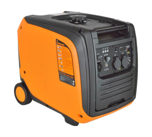 Инверторный генератор Carver ppg -4500is 3,5/4,0квт, 220/12в, 2 роз.,usb, дисплей,колеса 01.020.00037