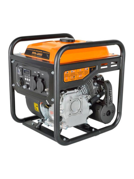 Инверторный генератор Carver ppg -4500i 3,5/3,8квт, 220/12в, 2 розетки, дисплей 01.020.00036