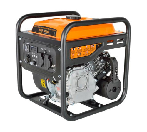 Инверторный генератор Carver ppg -4500i 3,5/3,8квт, 220/12в, 2 розетки, дисплей 01.020.00036