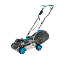 Аккумуляторная газонокосилка DDE BlueTech LMB 3340 (ширина 33 см, высота 25 - 70 мм, сборник, без ЗУ и АКБ) 909-280
