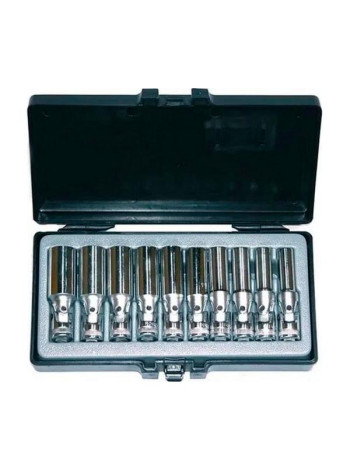 Набор длинных 6-гранных головок с карданом 3/8" DR, 10 предметов FORCE 3103