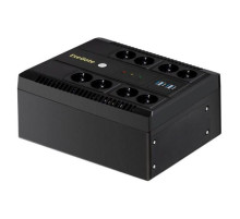 ИБП ExeGate NEO NNB-650.LED.AVR.8SH.CH 650VA 390W, LED, AVR, 8*Schuko, 4*USB-порта для зарядки, Black 295011