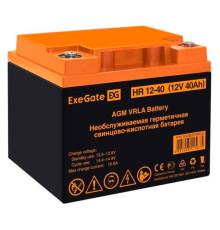 Аккумуляторная батарея HR 12-40 12 V, 40 A*h, под болт М6 ExeGate 282979