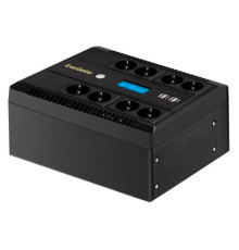 ИБП ExeGate NEO Smart LHB-850.LCD.AVR.8SH.CH.RJ.USB 850VA 510W, LCD, AVR, 8*Schuko, RJ45 11, USB, 4*USB-порта для зарядки, Black 295014
