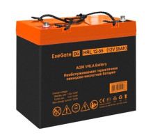 Аккумуляторная батарея HRL 12-55 12 V, 55 A*h, под болт М6 ExeGate 285652