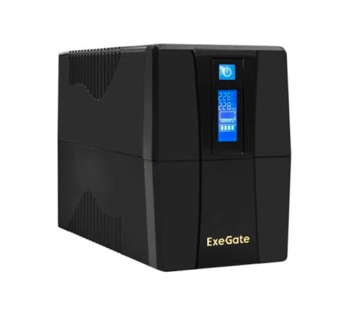 ИБП ExeGate SpecialPro Smart LLB-600.LCD.AVR.2SH 600VA 360W, LCD, AVR, 2*Schuko, Black 292765
