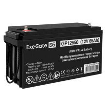 Аккумуляторная батарея GP12650 12 V, 65 A*h, под болт М6 ExeGate 282981