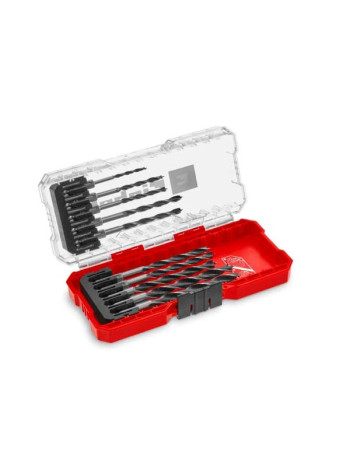 Набор сверл 10 шт, 3-8 мм, по дереву, с 6-гранным хвостовиком, s-case Einhell 108733