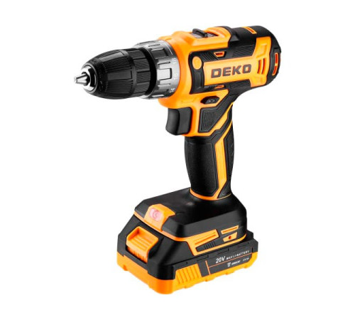 Аккумуляторная дрель-шуруповерт DEKO DKCD20FU-Li, 20 В, 1x2.0 Ач 063-4149
