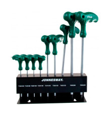 Комплект угловых двухсторонних ключей Jonnesway TORX H10MT09S