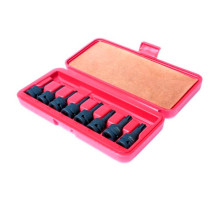Набор ударных торцевых головок 1/2" TORX Т25-Т60 L=60мм в кейсе 9шт JTC-J408T