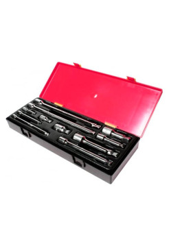 Набор плавающих удлинителей 15град. под ключ 1/4" 3/8" 1/2" в кейсе 11шт JTC-K1112