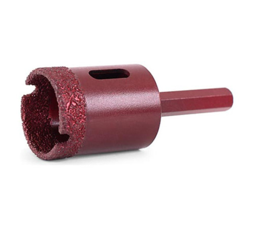 Коронка алмазная вакуумная по камню D60-10W-35L-Ш11 (60х35 мм; хвостовик HEX11 мм) MESSER 06-36-060