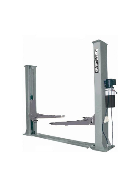 Двухстоечный электрогидравлический подъемник KraftWell г/п 5500 кг, цвет серый KRW5.5MXL