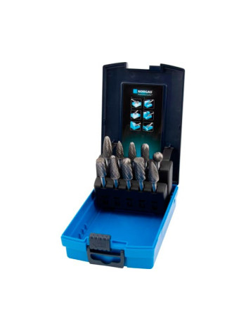 Набор борфрез твердосплавных NORGAU 10 шт (10 мм, 12 мм) 077200520