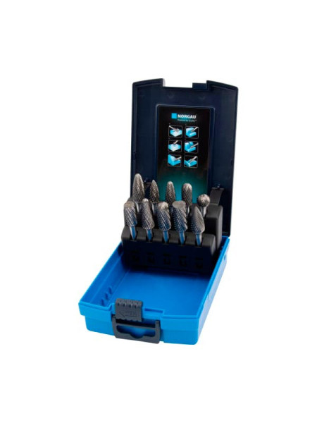 Набор борфрез твердосплавных NORGAU 10 шт (10 мм, 12 мм) 077200520