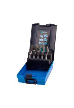 Набор борфрез твердосплавных NORGAU, 10 шт. (8 мм, 10 мм, 12 мм) 077200510