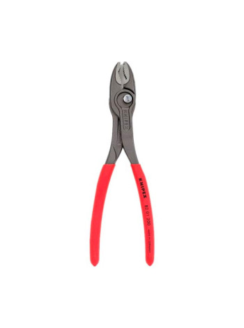 Захватные клещи KNIPEX TwinGrip, 4 - 22 мм, чернённые, длина 200 мм, обливные рукоятки, KN-8201200