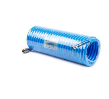 Шланг воздушный полиуретановый, спиральный 8x12 мм, 10 м KraftWell KRW-HC081210