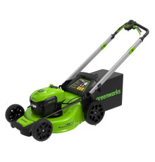 Самоходная бесщеточная аккумуляторная газонокосилка Greenworks GD40LM48SPK4 40 В, 4 А*ч 2517407UB